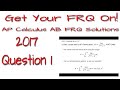 AP Calculus AB - 2017: #1
