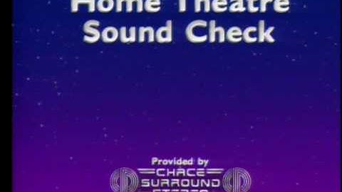 Chace Channel Check Dolby Pro Logic stereo sound system test