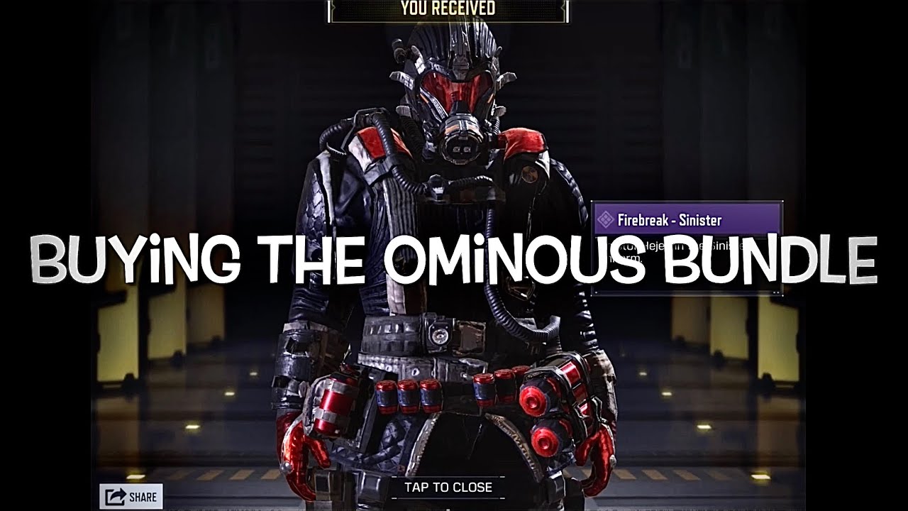The New Ominous Bundle | Firebreak Sinister + AK47 Trial and Error (Codm)