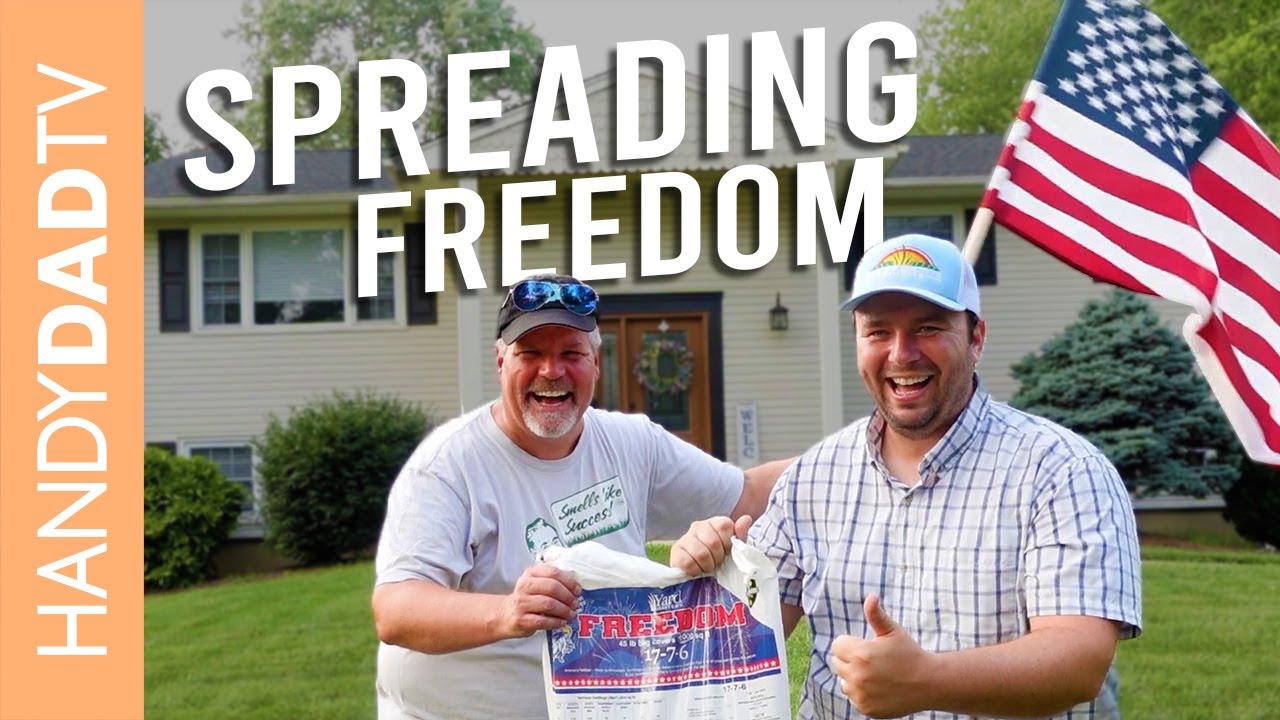 Spreading Freedom Fertilizer with The Lawngineer