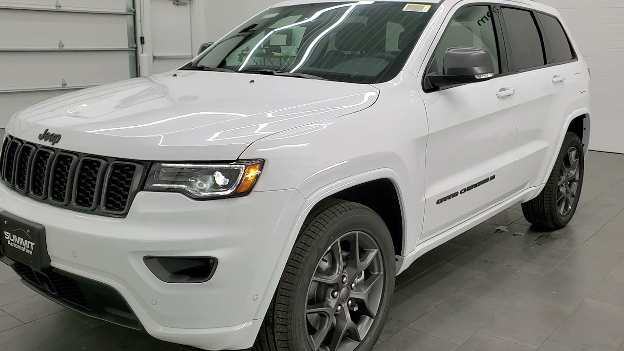 2021 JEEP GRAND CHEROKEE LIMITED 80TH ANNIVERSARY BRIGHT WHITE WALK