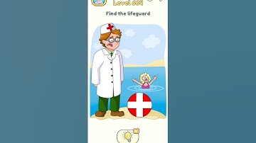 Dop 2 (Delete One Part) Level- 664 Find the lifeguard #viralvideo #shorts @loldopshorts