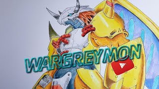Wargreymon Colaboración Digimon Chapa Dibujanito Toons Alee Drawing Cristian Dibuja