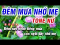 Karaoke Đêm Mưa Nhớ Mẹ - Tone Nữ Nhạc Sống [Fa# thứ] Karaoke Huỳnh Lê