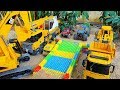 포크레인 장난감 트럭 블럭 만들기 놀이 Excavator Toy Build Block Car Toys
