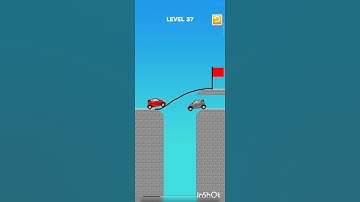 Draw Bridge Game Level 37 #gaming #viral #tiktok 👹🚘