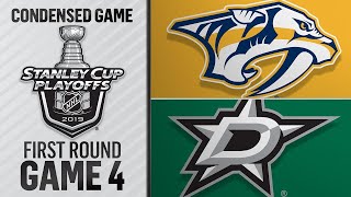 04/17/19 First Round, Gm4: Predators @ Stars