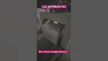 Automatic web sealer with shrink tunnel #boxwrappingmachine #machine #automaticpackagingequipment