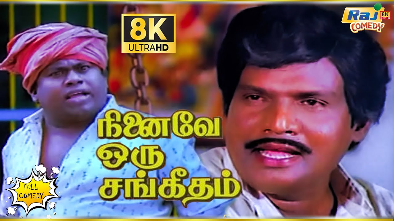 Ninaive Oru Sangeetham Movie 8K Full Comedy | Vijayakanth | Goundamani | Senthil | Raj 8k Comedy