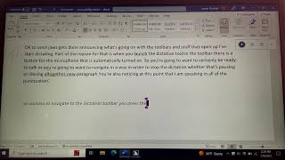 Celebrity Office 365 Dictate Using JAWS Screen Reader Profile