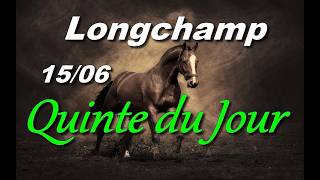 PRONOSTIC PMU QUINTE DU JOUR LUNDI 15 JUIN 2026