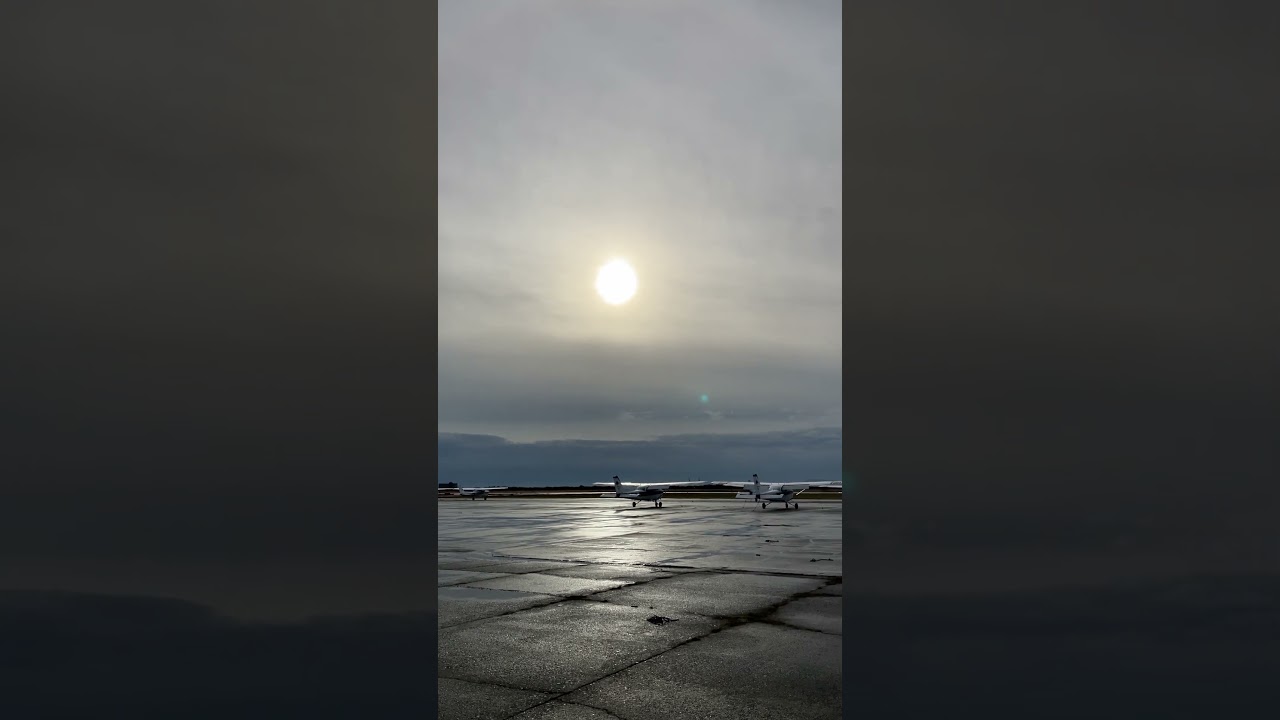 cloudy day at Boundary bay airport 