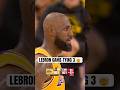LeBron steal &amp; 3 to tie it 😱