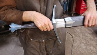 Forging a Great sword, part 6, making the scabbard.