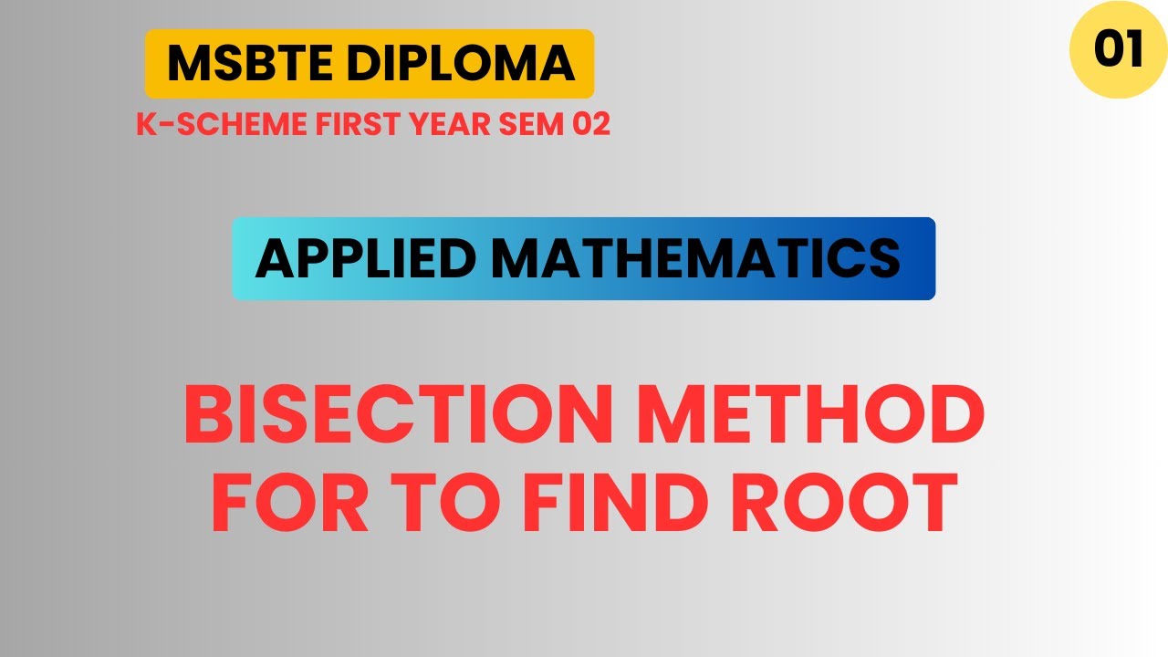 "Bisection Method Explained | Find Roots Easily | Numerical Methods ...