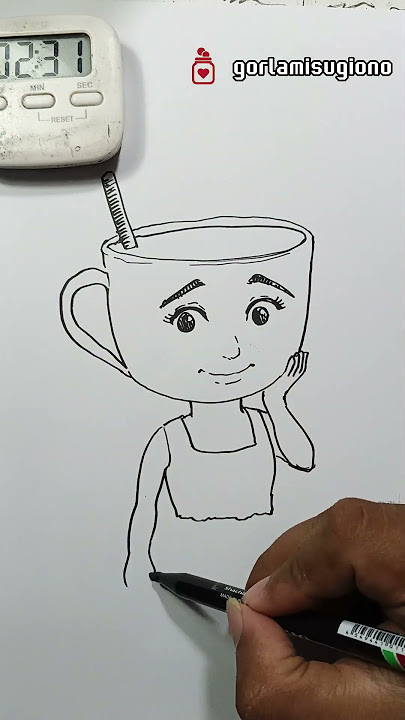Gambar anomali teh Icharina Machanova dalam 5 menit #brainrot #anomali #sketch #drawing