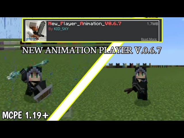 New Player Animation (1.18) - Walk, Sprint, Sneak, Fly 