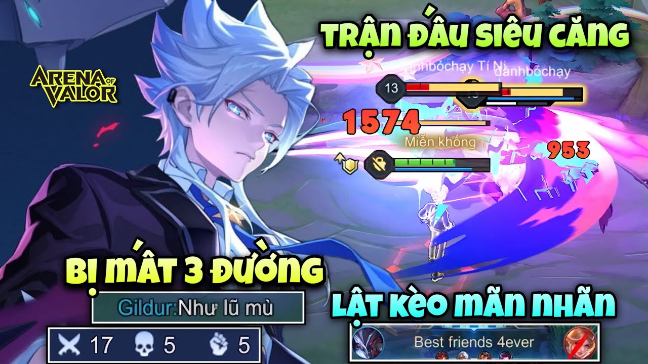 Trận Đấu Cực Căng Bị Team Địch Ép Mất 3 Đường Và Cái Kết Múa Nakroth Lụm Megakill Lật Kèo Mãn Nhãn