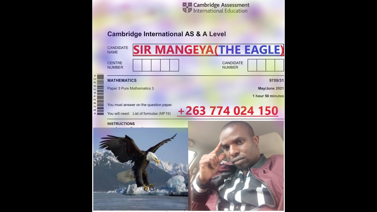 A LEVEL PURE MATHEMATICS PAPER 31, MAY JUNE 2021 9709/31/M/J/21 - YouTube