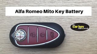 Alfa Romeo Mito Key Battery Change