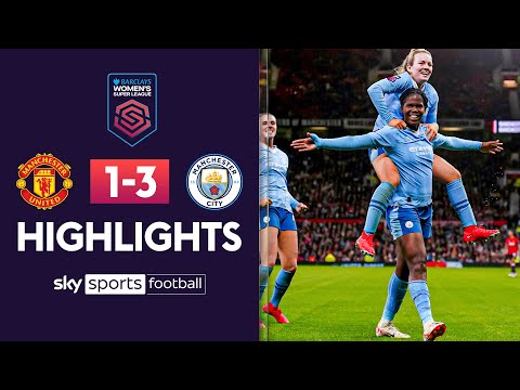 Hemp scores derby day STUNNER! 🤩 | Man United 1-3 Man City | WSL Highlights