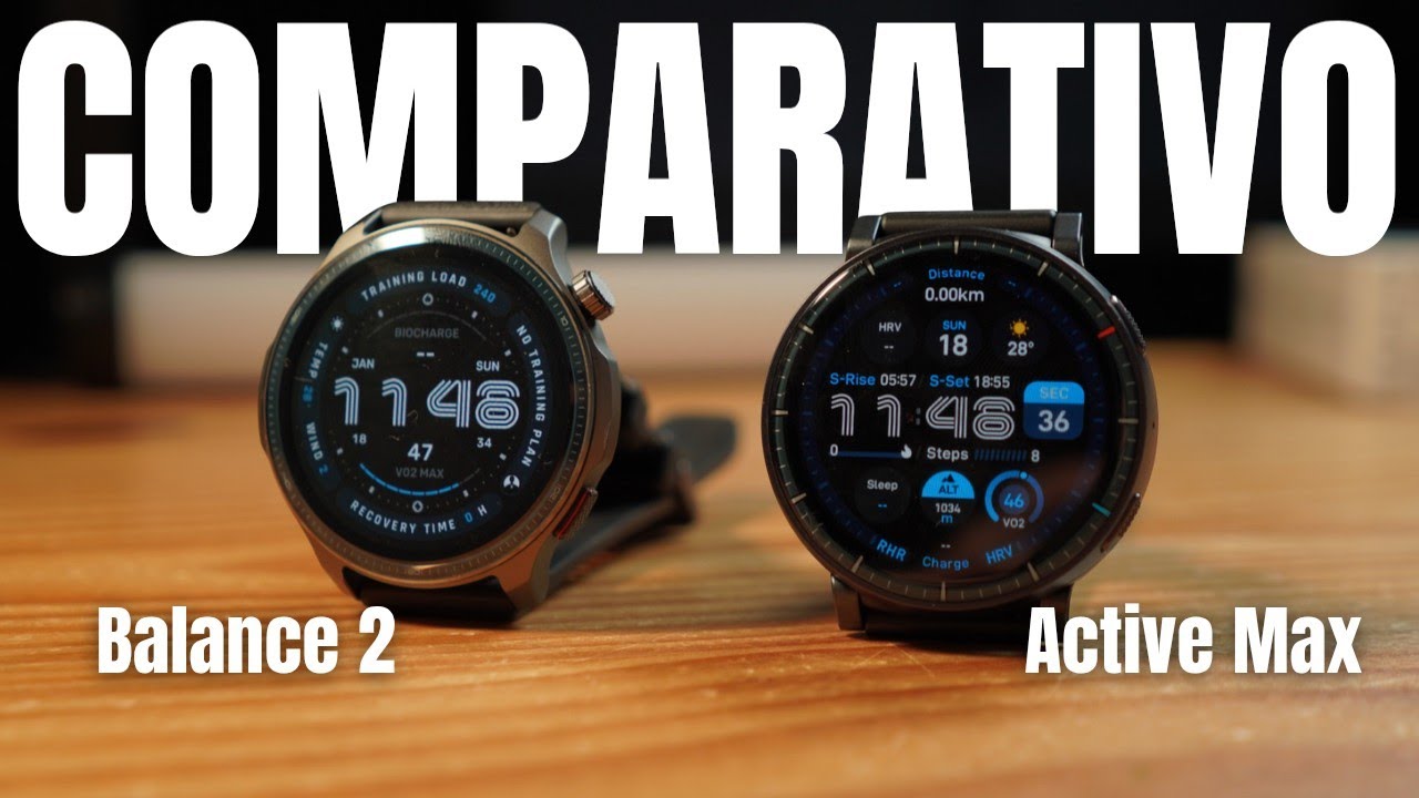 Amazfit Active Max vs Amazfit Balance 2: diferenças que realmente importam (Comparativo)