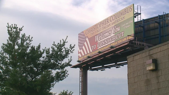 Italian restaurant owner puts up controversial Christopher Columbus billboard in Milford