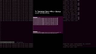 T• journalctl -u cron --since today: log hôm nay của đúng service | Bonus (Terminal Zero→Pro)#ubuntu