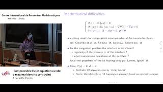 Charlotte Perrin: Compressible Euler equations under a maximal density constraint screenshot 4
