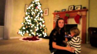 Kaia's first two year extras 9 tree decorating with nieces & brother