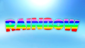 How to make RAINBOW text in Photopea or Photoshop!
