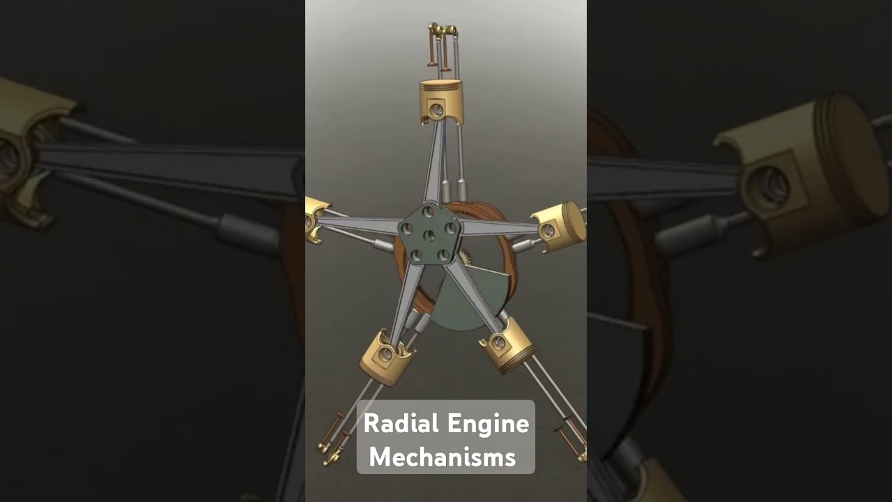 Radial Engine Mechanism In Solidworks| 