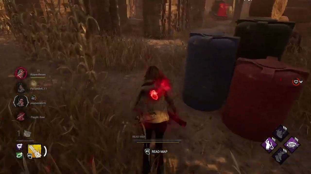 Toxic face camping and tunneling/hook hitting ghoul gets looped by p100 Laurie main clip 2.