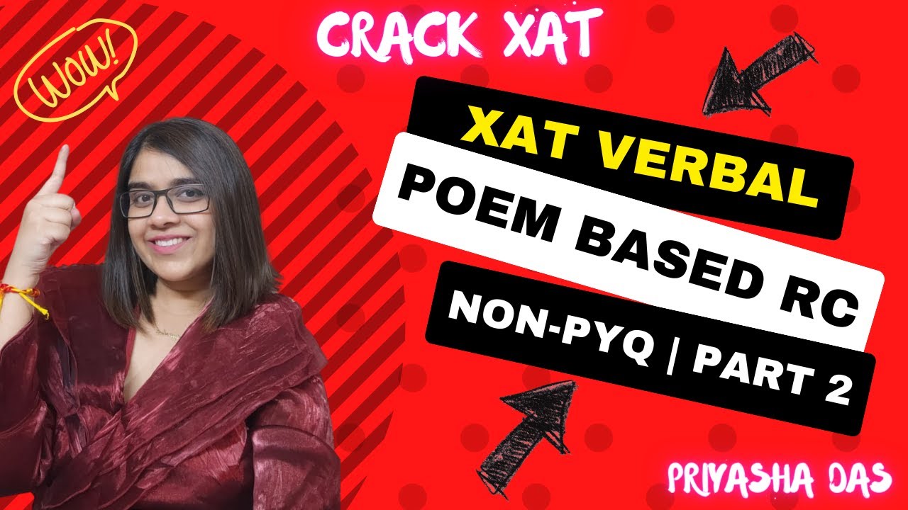 Poem RCs for XAT| NON-PYQs Part 2| Strategy & Tips| XAT 2024 ...