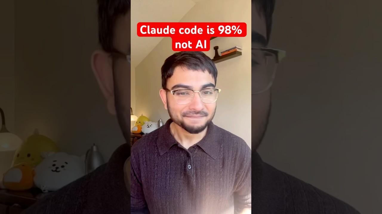 Claude code is 98% not AI 😳😳 #ai #tech