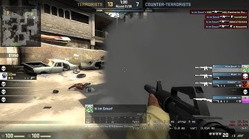 CS:GO M4A1 ACE THROUGH SMOKE