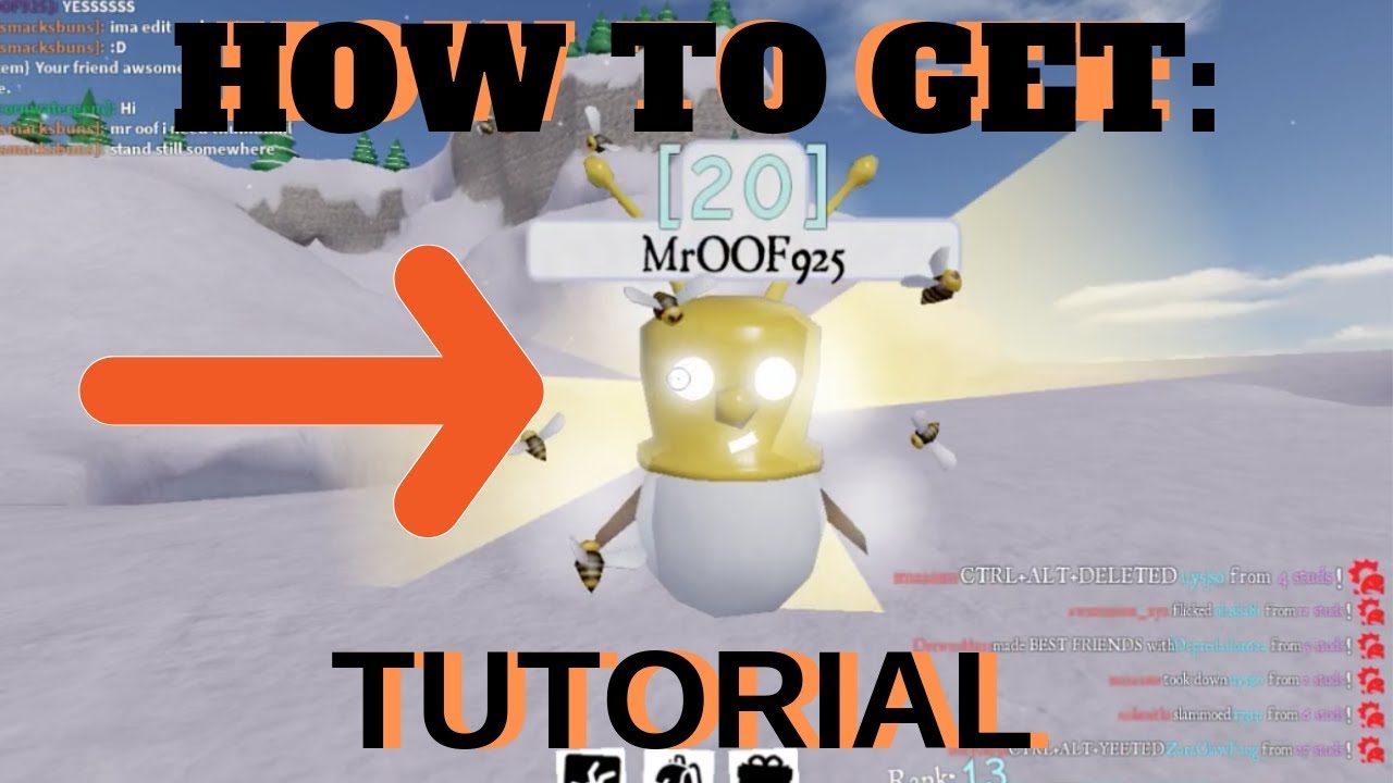 How To Get The Golden Bee Helmet In Sno Day Roblox Beesmas 2018 - sno day roblox secrets