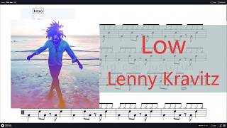 Lenny Kravitz - Low | Drum Sheet Music (106 BPM / Beginner Custom