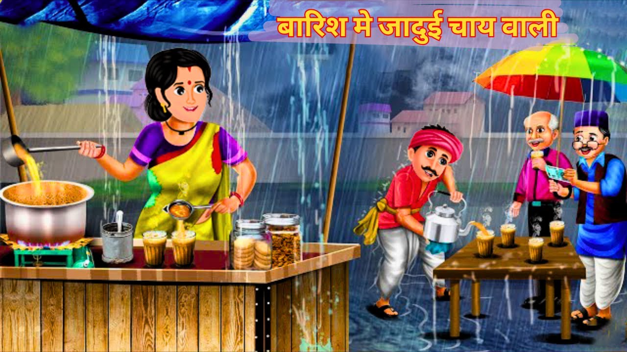 जादुई चाय वाली ☕| Hindi Kahani | Moral Stories | Hindi Cartoon | Kahaniya