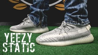 static yeezy on foot