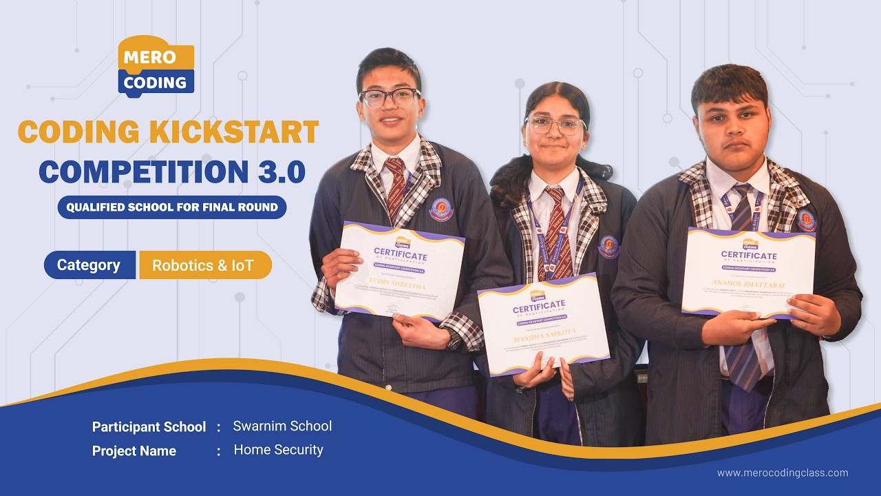 Mero Coding Class | Coding Kickstart 3.0 | Swarnim School - YouTube
