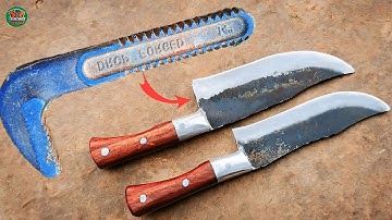 Making Two Sharp Knives from a Rusty Wrench