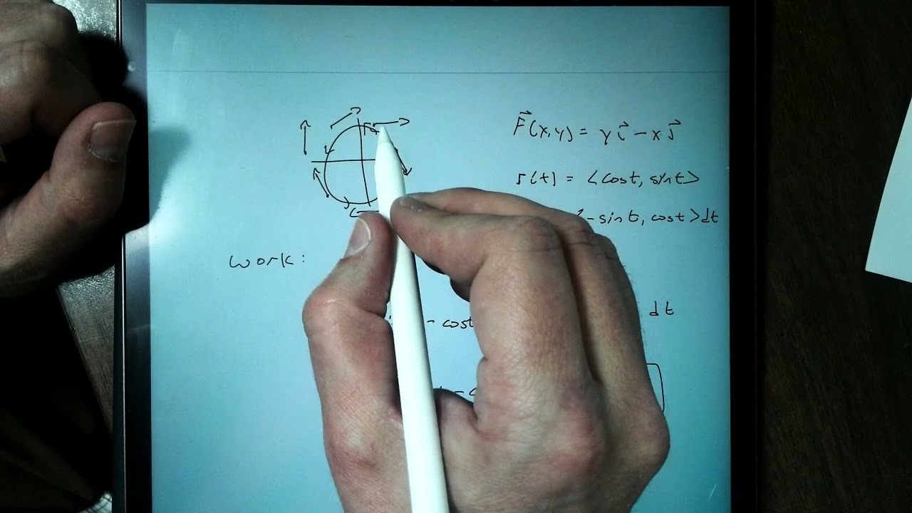 Proof of Work Line Integral of a Vector Field