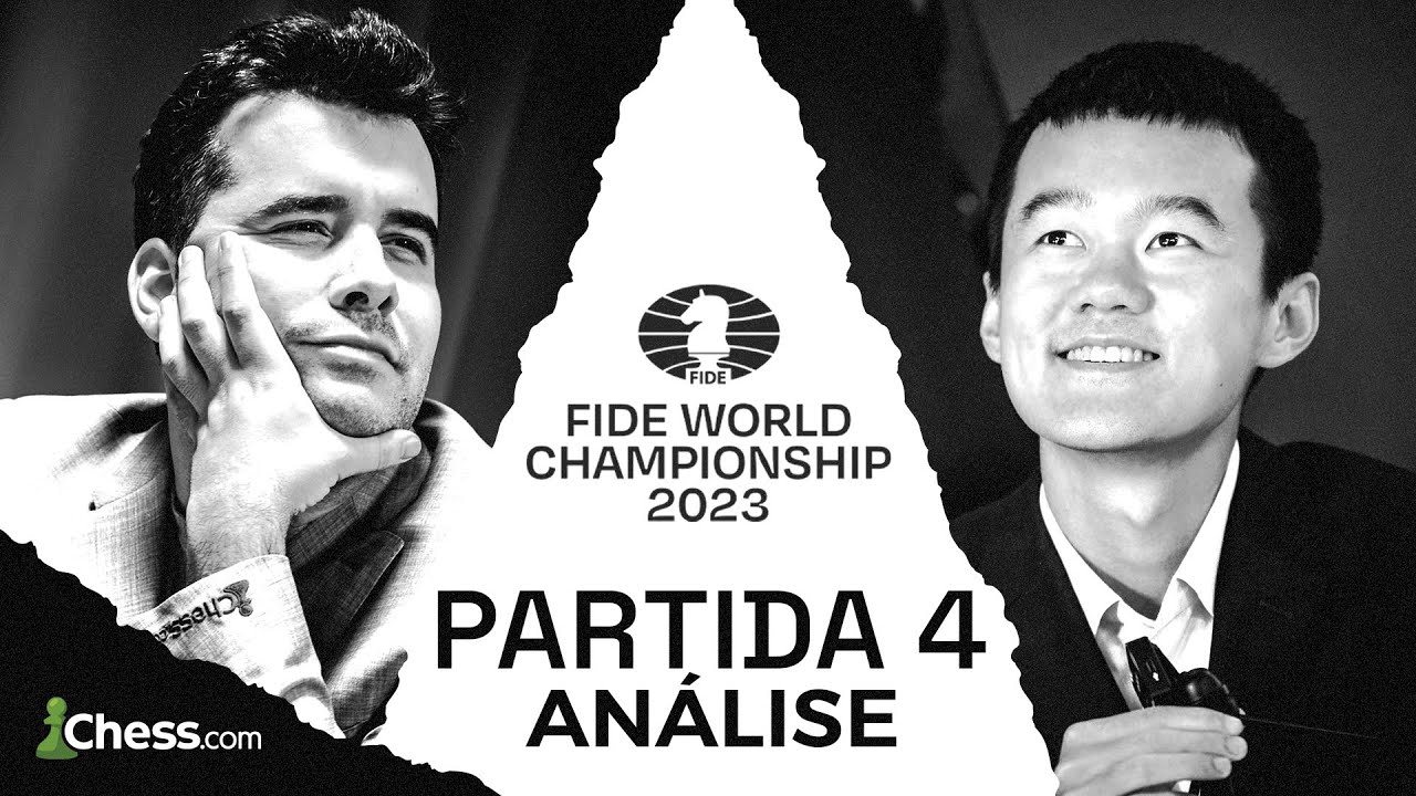 Bombardeio de Nepo na 2ª partida do Campeonato Mundial de Xadrez de 2023 -  Xadrez Forte