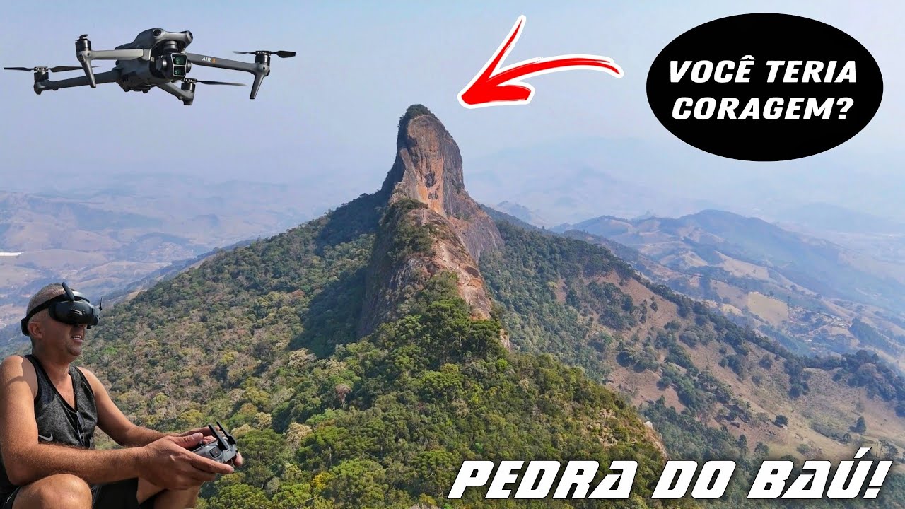 Drone na pedra do baú - Air 3 Googles 3 com RC N2