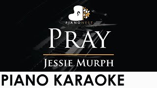 Video thumbnail of "Jessie Murph - Pray - Piano Karaoke Instrumental Cover with Lyrics"