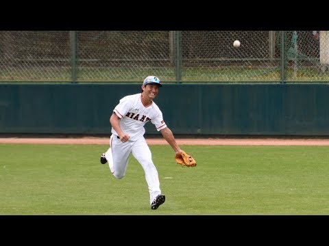 外野もイケるオールラウンドな小林誠司「気持ちで行かんかーい！」（2017-1103）