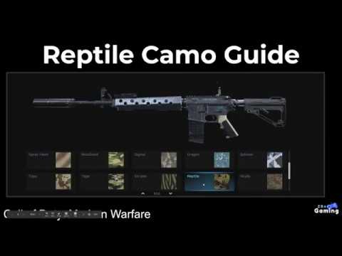Modern Warfare Camos: Pattern 9 - Reptile - YouTube
