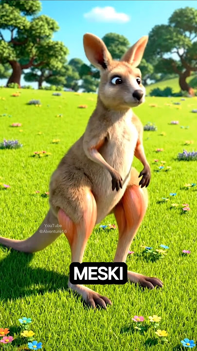 Little Wallaby Jumps Fast with Super Elastic Legs! #wallaby #wildanimal #shorts