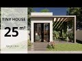 25 sqm house plan  tiny house  mini house 25 m 5x5 house 25 sqm small house design idea